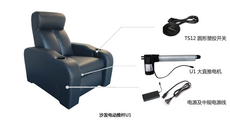 沙發(fā)電動推桿應(yīng)用